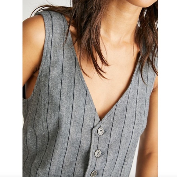 Free People Jeanette Stripe Vest | Size Small | NWT - Picture 2 of 16
